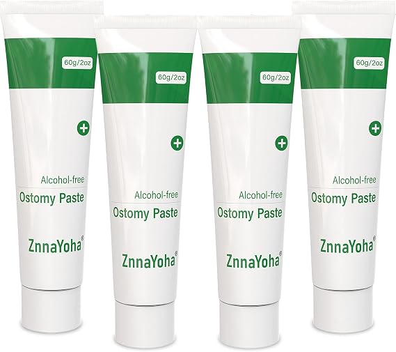 Stoma Skin Barrer Paste, Ostomy Paste, Ostomy Supplies 8 oz Tube (4 Pack)