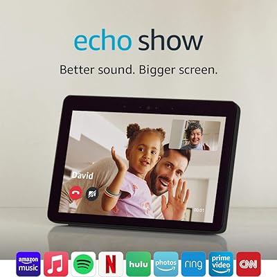 Echo Show 2nd Gen | Premium 10.1 HD smart display with Alexa stay connected with video calling - Charcoal