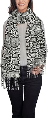 WomenS Fashion Long Shawl Fall Winter Warm Fashion Fringed Shawl Large Dahlia Flower Scarf