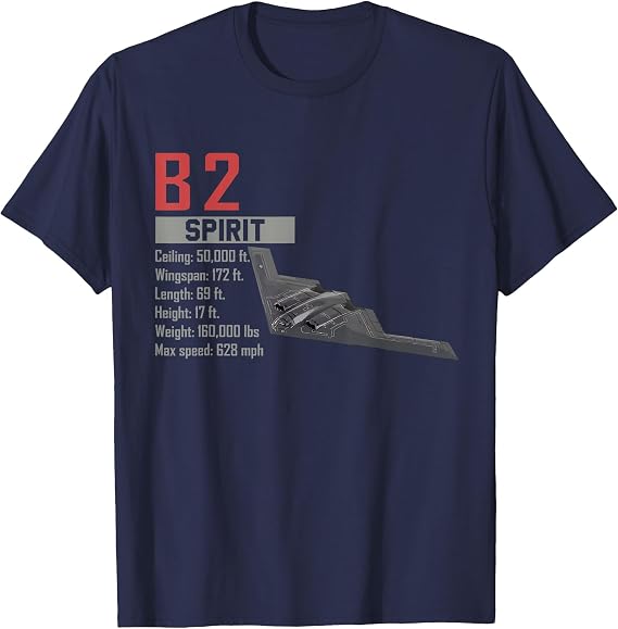 American Aircraft Stealth Bomber B2 Spirit T-Shirt