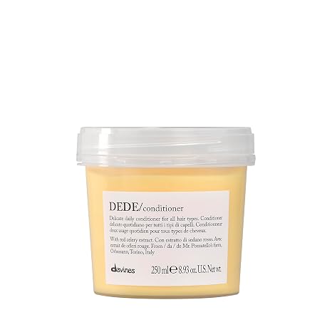 Davines DEDE/Conditioner, Daily Lightweight Detangling Formula for Fine & Medium Hair - Gentle Mineral-Rich Moisturizing Treatment with Red Celery Extract to Soften & Hydrate Weightlessly