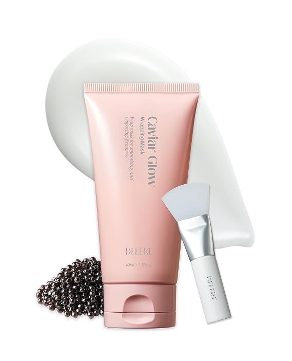 Caviar Glow Collagen Wrapping Mask, Korean Peel-Off Mask, Glass Skin face | glass skin, face mask, glowing, firming Fine Lines, Wrinkles, Pore Refining, Caviar Omega 3, neck chest, Peeling treatment