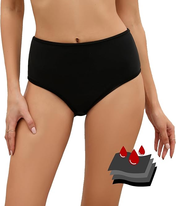 Leoparts Period Swimwear Leakproof Bikini Bottoms for Teen Girls Women