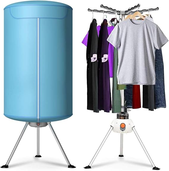 COSTWAY 23597-CYEP Ventless Washer Hot Dryer with Heater for Home & Dorm Portable Clothes Dryer