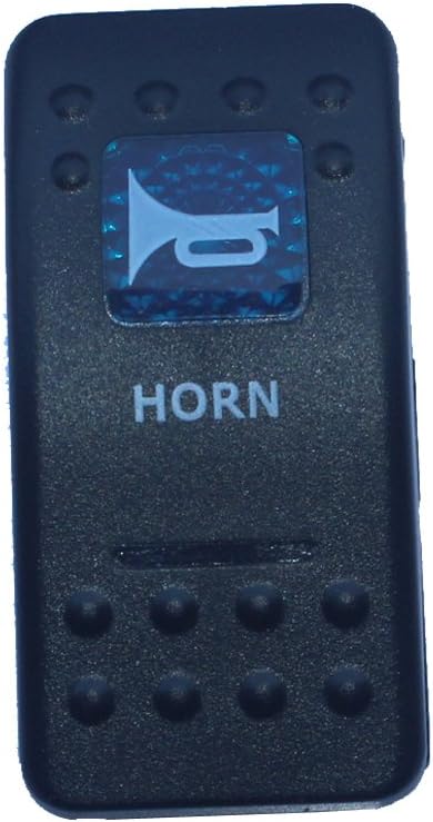 ESUPPORT 12V 20A Blue LED Speaker Horn Light Push Button Toggle Switch