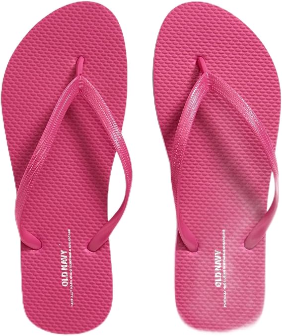 (9, Pink) OLD NAVY Flip Flop Sandals for Woman, Great for Beach or Casual Wear