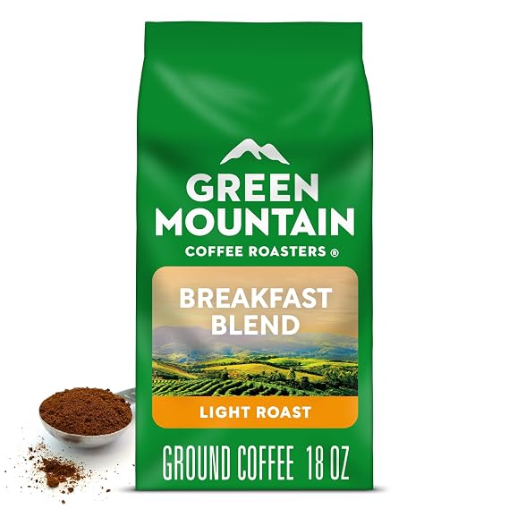 Green Mountain Coffee Roasters Breakfast Blend, Ground Coffee, Bagged 18 oz