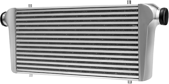 Universal Intercooler Front Mount Tube & Fin Turbo Intercooler Aluminum Replacement for 2.5" Inlet&Outlet Intercooler (31 * 12 * 3")