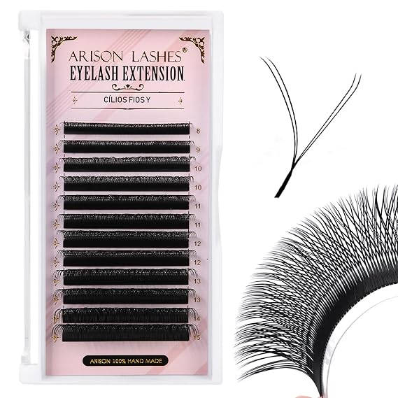Arison Lashes YY Eyelash Extension Y Lashes D Curl Mix 0.07mm 8-15mm