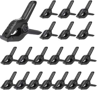 20 Pcs Winter Pool Cover Clips - Windproof Spring Clamps for Above Ground Steel Wall Pools, 4.3 Length
