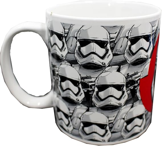 Official Star Wars Stormtroopers/Troop Leader 11-Ounce Heat-Reveal Mug - Ceramic Cup For Hot Coffee, Tea, Cocoa - Heat-Activated Message-Revealing Text - Track Drink Temperature - Licensed Disney Item