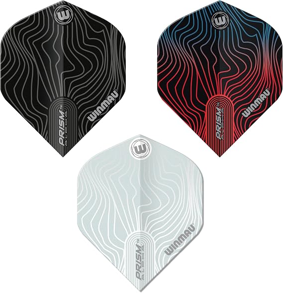 WINMAU Prism Alpha Solar Design Dart Flight Packs - 3 sets per pack (9 flights in total)