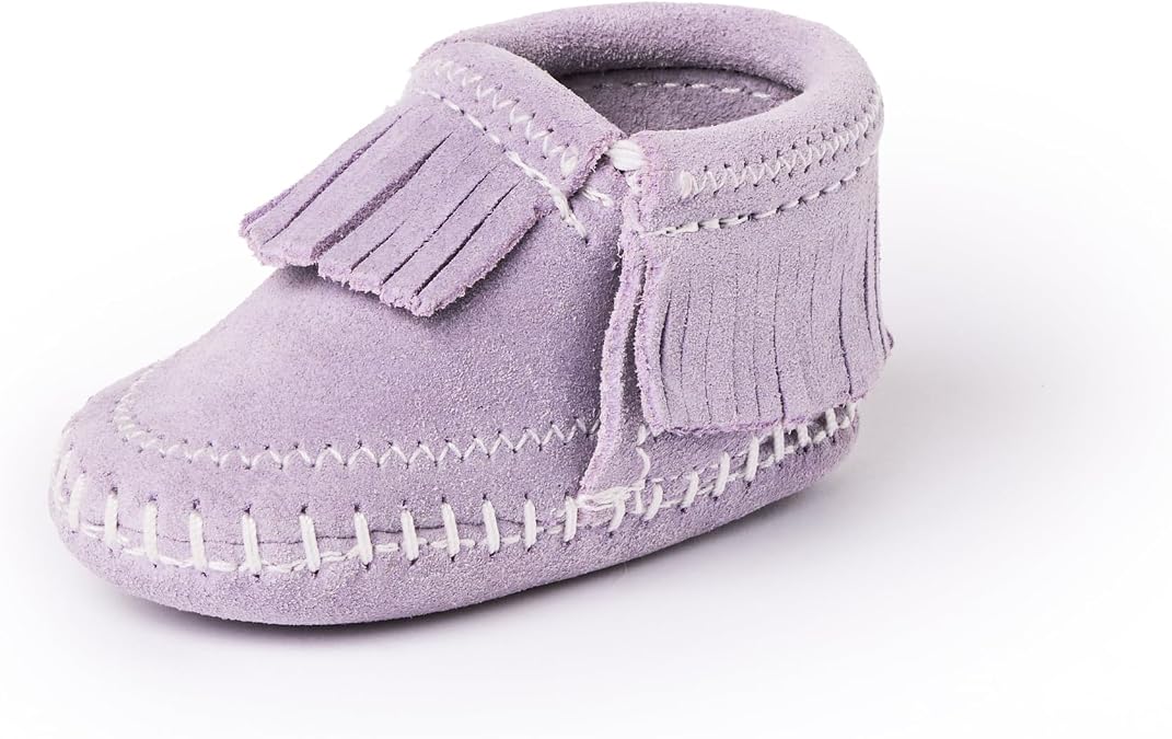Minnetonka Riley Moccasin Booties (Infant/Toddler)