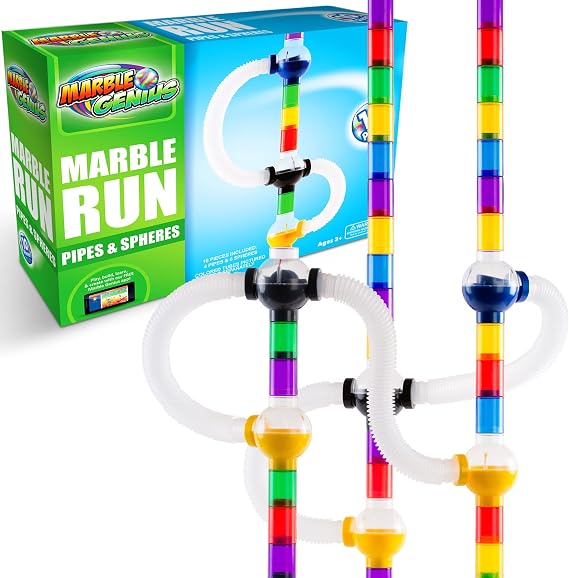 Marble Genius Pipe & Sphere Marble Run Accessory Set