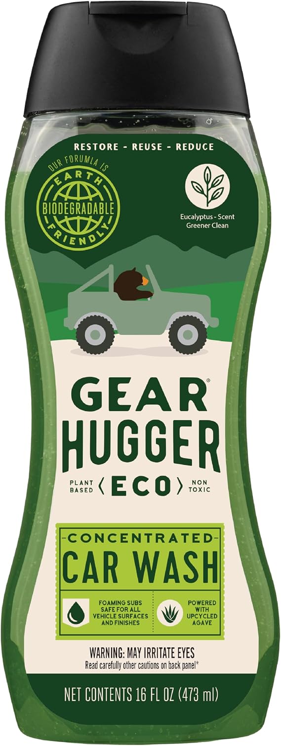 Gear Hugger Car Wash Soap, Biodegradable, Eco-Friendly (16oz, Pack of 1)