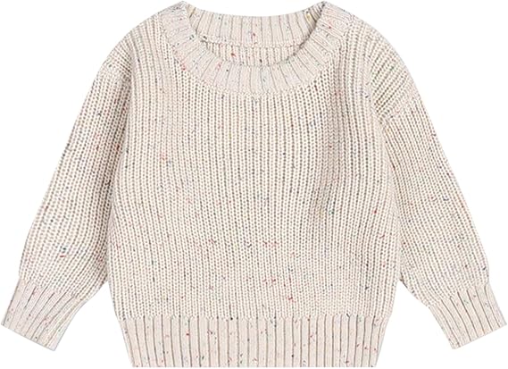 Toddler Girls Boys Knit Sweater Baby Long Sleeve Warm Pullover Tops Fall Winter Clothes