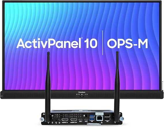 Promethean ActivPanel 10 86" High Specification Digital Whiteboard for Office or Classroom, 4K UHD, OS Flexible Device, Panel & Wall Mount Included, Bundled 8GB i5 Windows OPS, 3 Year Onsite Support