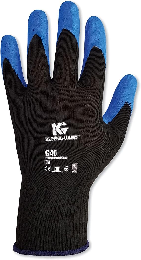 KIMBERLY-CLARK 40226 Jackson Safety G40 Nitrile Foam-Coated Gloves, Medium, Purple, 12 pair