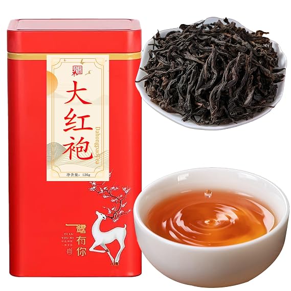 Dahongpao Oolong Tea Loose Leaf Da Hong Pao Big Red Robe Oolong Tea Chinese Tea Fujian Wuyi Mountain 4.23oz /120g