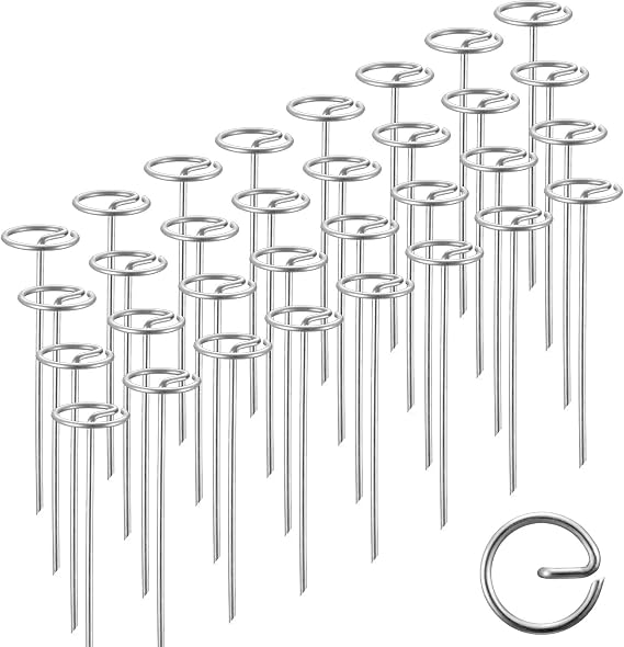 60 Pack 6-inch, Landscape Staples, Fabric Pins, Weed Barrier Stakes