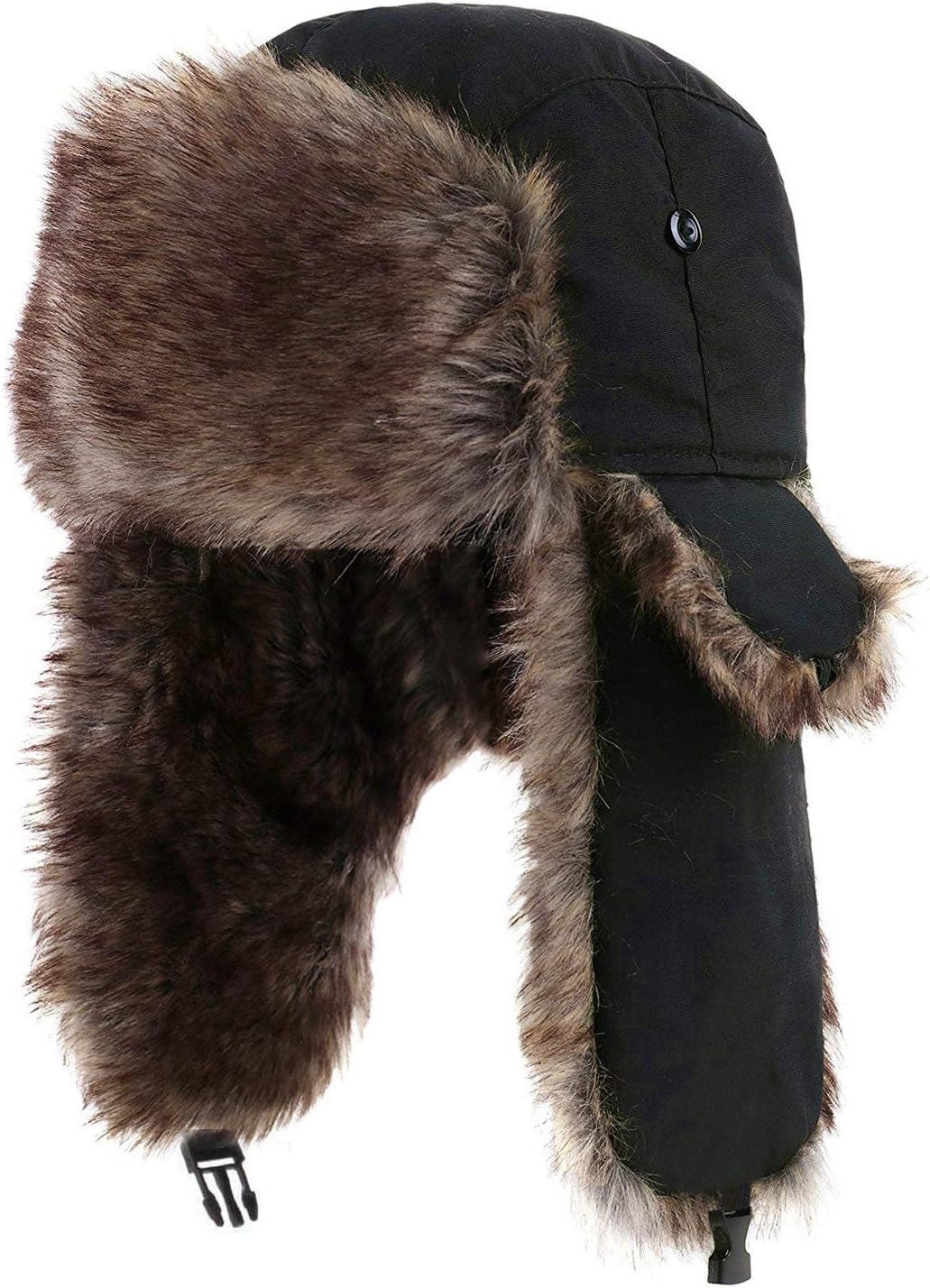 YESURPRISE Trapper Ushanka Hat Warm Russian Trooper Fur Earflap Winter Skiing Warm Hat Cap Women Men Unisex Windproof Army