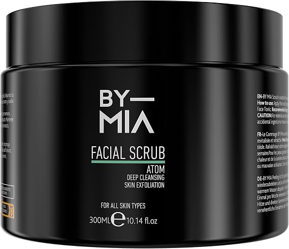 BY MIA Yüz ve Vücut Peelingi - Atom 300ml | Tüm Cilt Tipleri İçin Nemlendirici Etki | Avokado, Narenciye ve Vanilya Kokulu