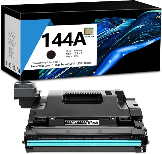 144A W1144A Black Drum Imaging Replacement for HP 144A W1144A Use for Neverstop Laser MFP 1202w 1202nw 1001nw 1000n 1200n 1200nw 1201n 1005n Printer, Black 1-Pack