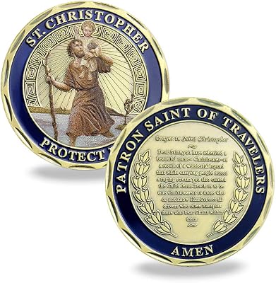 St. Christopher Challenge Coin for Travelers