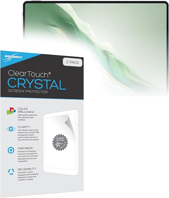 BoxWave Screen Protector Compatible with Honor MagicPad 2 (12.3 in) - ClearTouch Crystal (2-Pack), HD Film Skin - Shields from Scratches