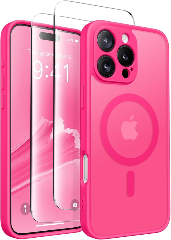 CAPRARO for iPhone 16 Pro Max Case, Compatible with MagSafe