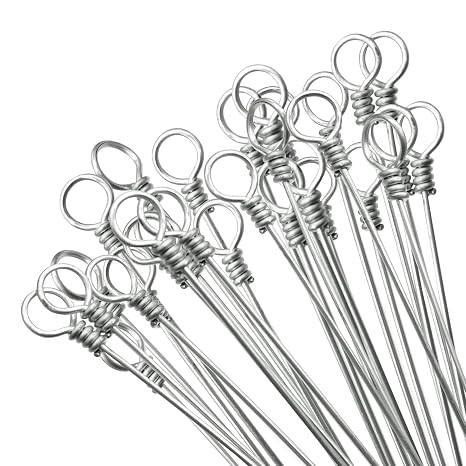 14 Foot Long Bale Wire, 14 Gauge Single Loop Bundle Baling Wires, 80 Pieces Galvanized Baler Wire for Horizontal and Vertical Closed Door Manual Tie Balers