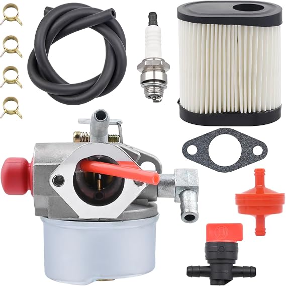 FitBest 640338 Carburetor Tune-Up Kit Replaces Tecumseh 640262 640262A 640271 640274 640350 fits Tecumseh LEV100 LEV115 LEV120 OVRM120 Toro 20016 20017 20018 Lawnmower Engines
