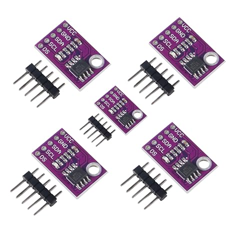 5PCS LM75 LM75A Temperature Sensor High Speed I2C IIC Interface High Precision Development Board Module