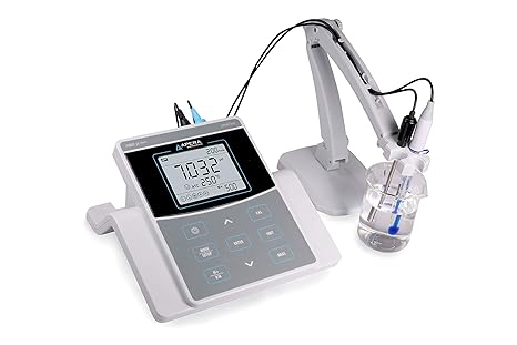 Apera Instruments PH820 Benchtop pH Meter Kit with 0.002 pH Accuracy & 5-Point Auto. Calibration