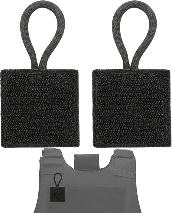 2 Pack Mic Clips for Law Enforcement, Black Radio Mic Holders, Mic Clips for Law Enforcement Vest, Essential Law Enforcement Accessories