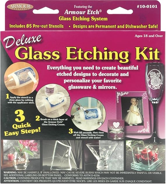 Armour Deluxe Glass Etching Kit Glass Etching kit