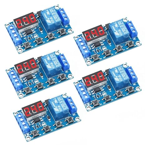 5pcs XY-J02 1 channel relay module Delay Disconnection Triggers Delayed Cycle Timing Circuit Switch