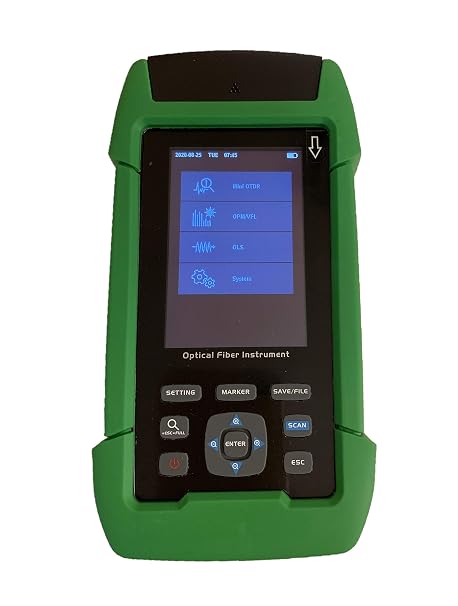 OTDR-3201 - Optical Time Domain Reflectometer - Includes Power Meter, Laser Source and VFL 1mW in one Device with Internal Storage Memory and USB connectivity