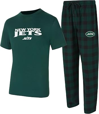Concepts Sport Mens NFL Avondale T-Shirt & Flannel Pants Set