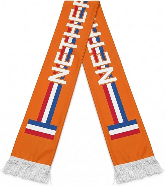 COUVER Reversible National Soccer Fan Knit Scarf Country Flag