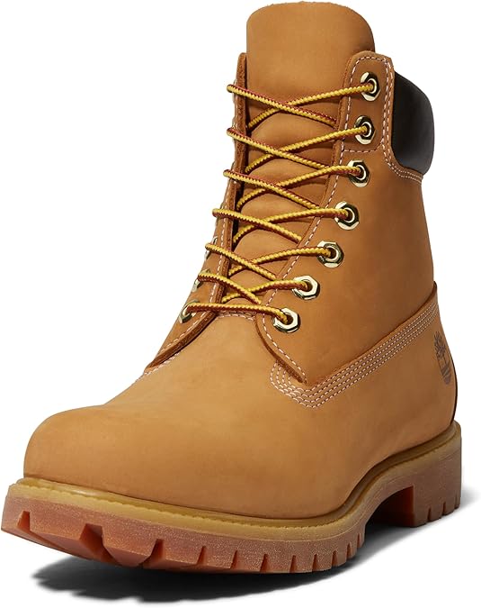 Timberland Mens 6 Inch Premium Waterproof Wheat Nubuck Work Boot - 6 M