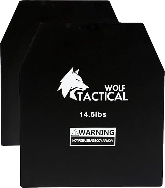 WOLF TACTICAL Weight Vest Plates - 5.75/8.75/14.5/19.75LB Pairs - WODs, Strength Training, Running, Heavy Workouts