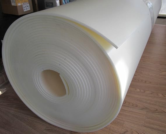 1/4" x 30" x 60" Craft Foam Roll End Hi Dense Closed Cell Foam Uphol Crafting Foam Craft Supplies Vibration Dampening Sculpting Off White 1Pcs