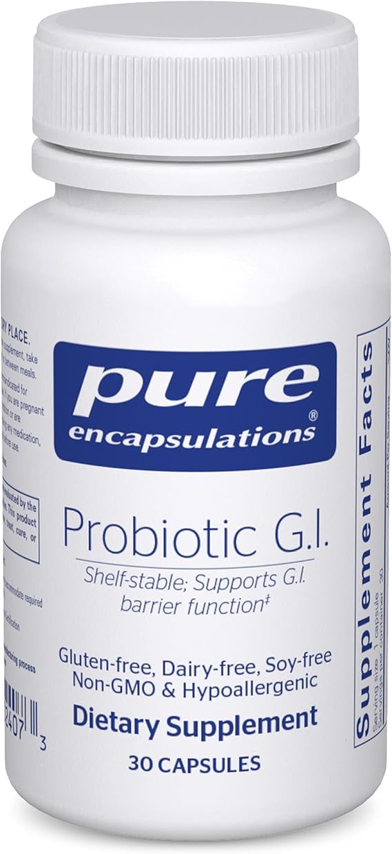 Pure Encapsulations Probiotic G.I., 30 Capsules | Shelf Stable Probiotic for Intestinal Health and Gastrointestinal Support*, with Lactobacillus and Bifidobacterium