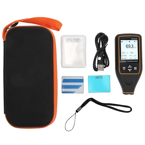 Coating Thickness Gauge for Car, Digital High Accuracy Paint Thickness Gauge for Used Car Buyers Paint Mil Thickness Meter Gauge, Paint Thickness Detector with Resolution 0.1m