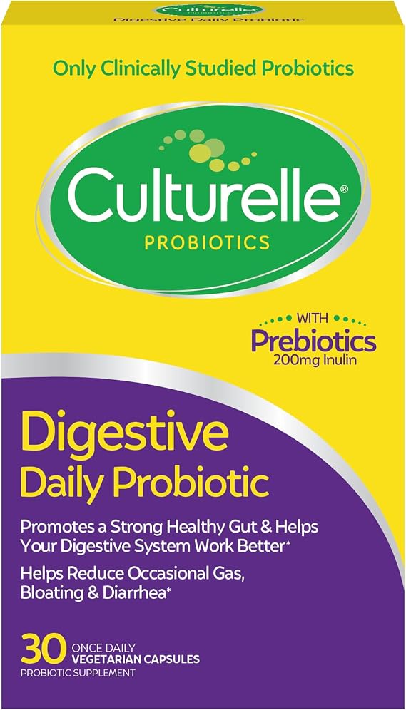 Culturelle Digestive Daily Probiotic for Men & Women, 10B CFUs, 30 Count