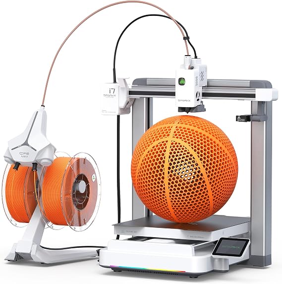 Creality SPARKX i7 Autofill Combo 3D Printer, Auto Filament Load and Refill AI Photo to 3D Printing 500mm/s High Speed Auto-Leveling RGB Light 95% Pre-Assemble Low Noise 10.2410.2410 inch