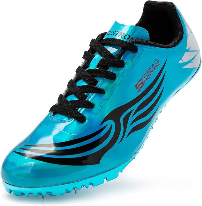Men Women Kids Track and Field Shoes Professional Racing Running Sneakers Sprint Sport Shoes...