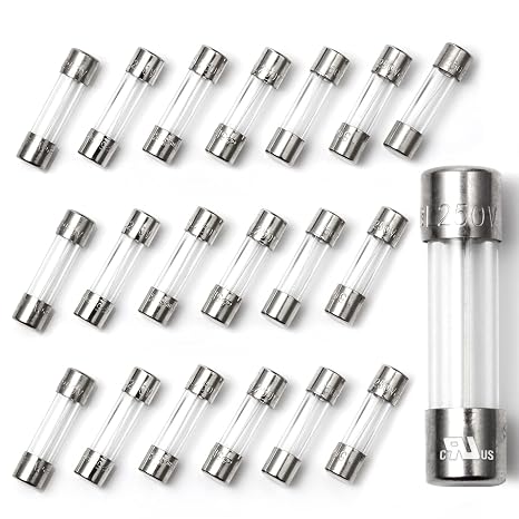 Chanzon 20pcs UL Listed 5x20mm 15A 250V/125V Fast Blow Glass Fuses