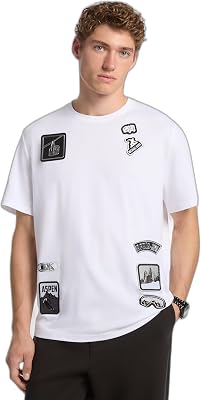 Michael Kors Mens Logo Patch Ski T-Shirt